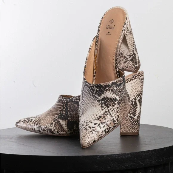 Call It Spring Snakeskin Mules - Picture 3 of 7